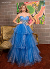 Prom Dresses Long Formal Pleated Prom Ball Gown Powder Blue