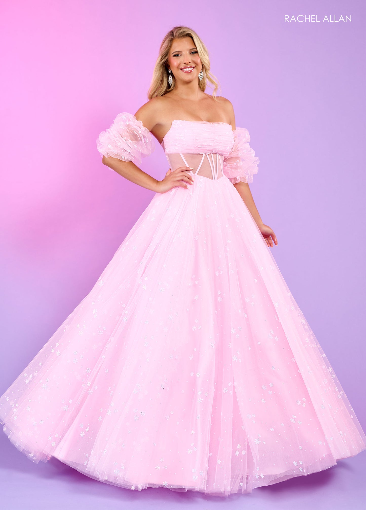 Prom Dresses Prom Formal Glitter Long Ball Gown Pink