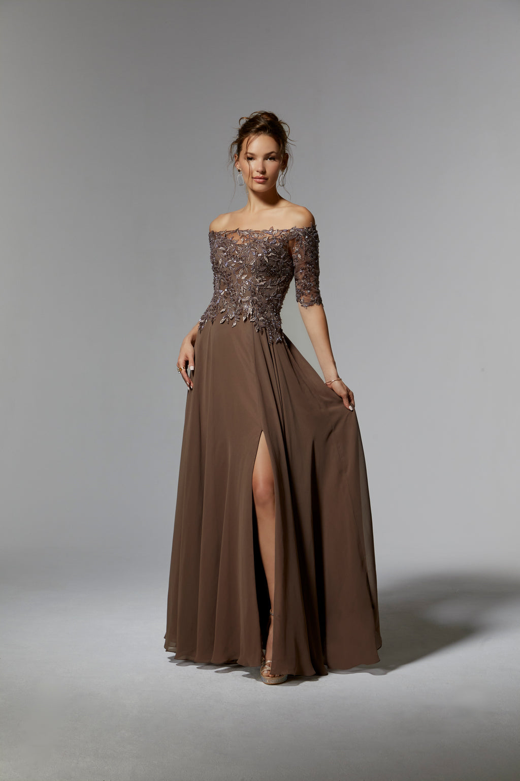 Mother of the Bride Dresses Long Formal Evening Mother of the Bride Dress Cappuccino