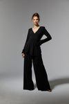 Pant Suit Long Formal Evening Pant Suit Black