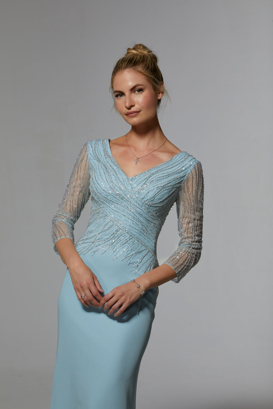 Mother of the Bride Dresses Long Formal Evening Mother of the Bride Dress Light Blue