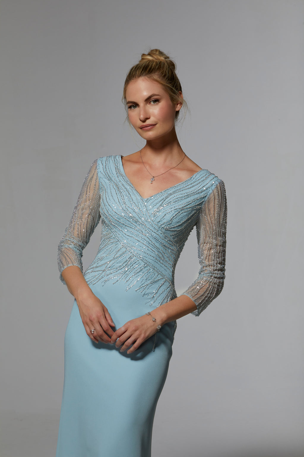 Mother of the Bride Dresses Long Formal Evening Mother of the Bride Dress Light Blue