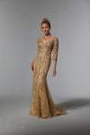 Mother of the Bride Dresses Long Formal Evening Mother of the Bride Dress Gold