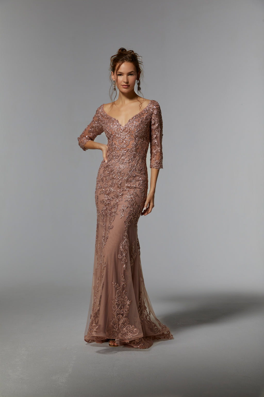 Mother of the Bride Dresses Long Formal Evening Mother of the Bride Dress Rose Gold