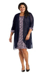 R&M Richards 7312W Plus Size Short Jacket Dress