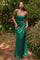 Long Fitted Prom Dress Emerald