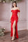 Long Fitted Prom Dress Red