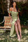 Long Fitted Prom Dress Sage