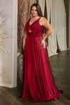 Plus Size Dresses Long Formal Prom Plus Size Dress Burgundy