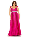 Plus Size Dresses Fabulouss Plus Size Long Satin Formal Dress Magenta