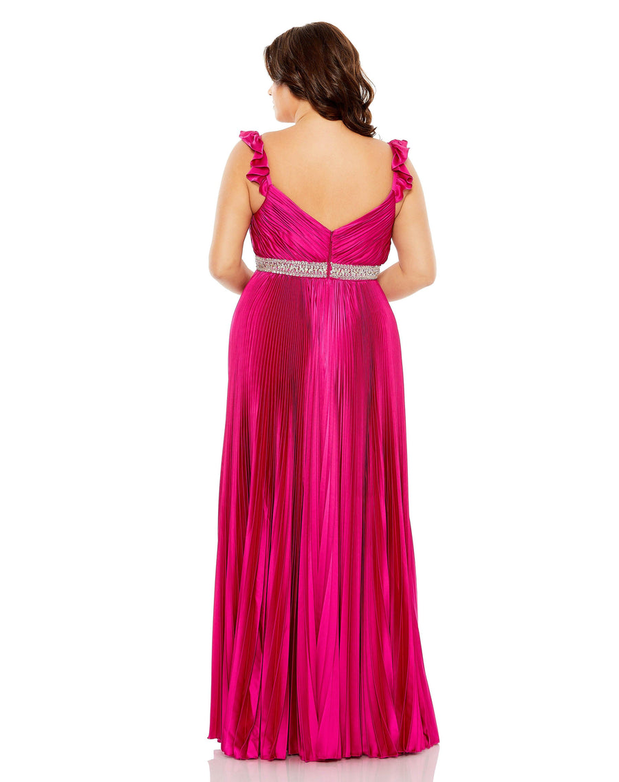 Plus Size Dresses Fabulouss Plus Size Long Satin Formal Dress Magenta