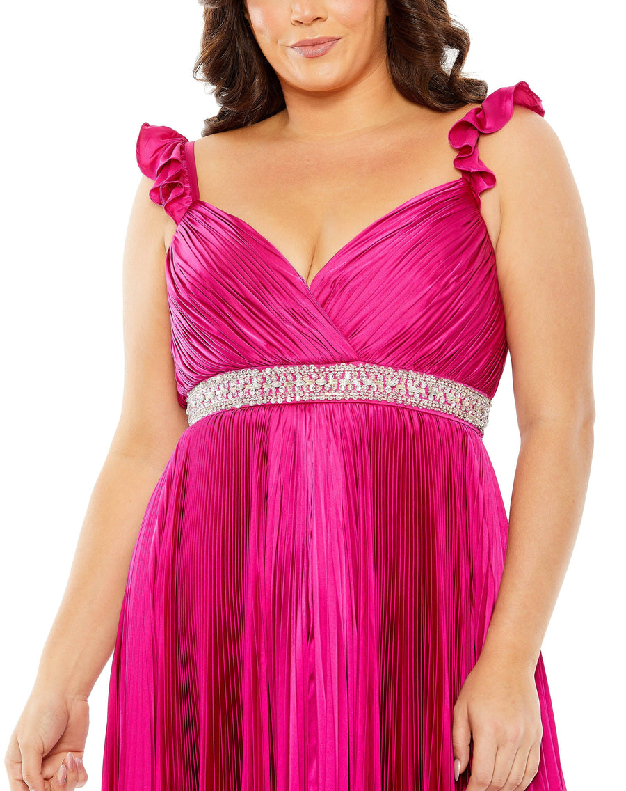 Plus Size Dresses Fabulouss Plus Size Long Satin Formal Dress Magenta