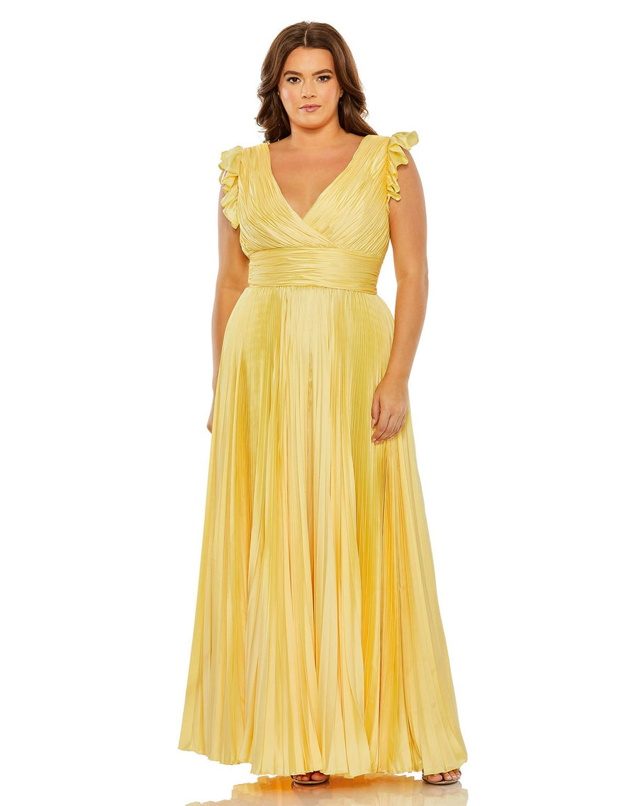 Plus Size Dresses Pleated Plus Size Formal Dress Butter