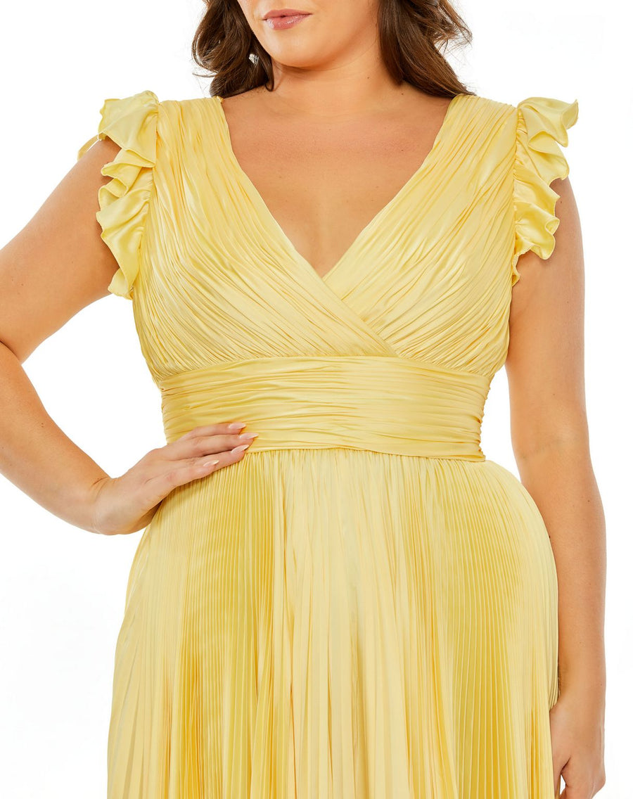 Plus Size Dresses Pleated Plus Size Formal Dress Butter