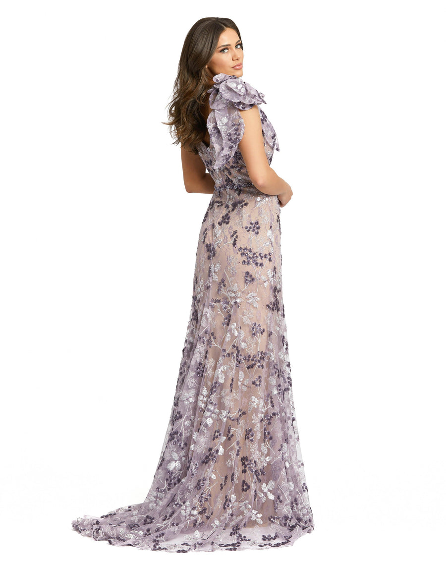 Formal Dresses Long Sleeveless Formal Lace Dress Amethyst