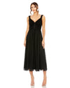 Cocktail Dresses Ruffle Cocktail Midi Dress Black