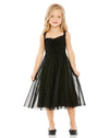 Flower Girl Dresses A Line Sleeveless Flower Girl Chiffon Dress Black