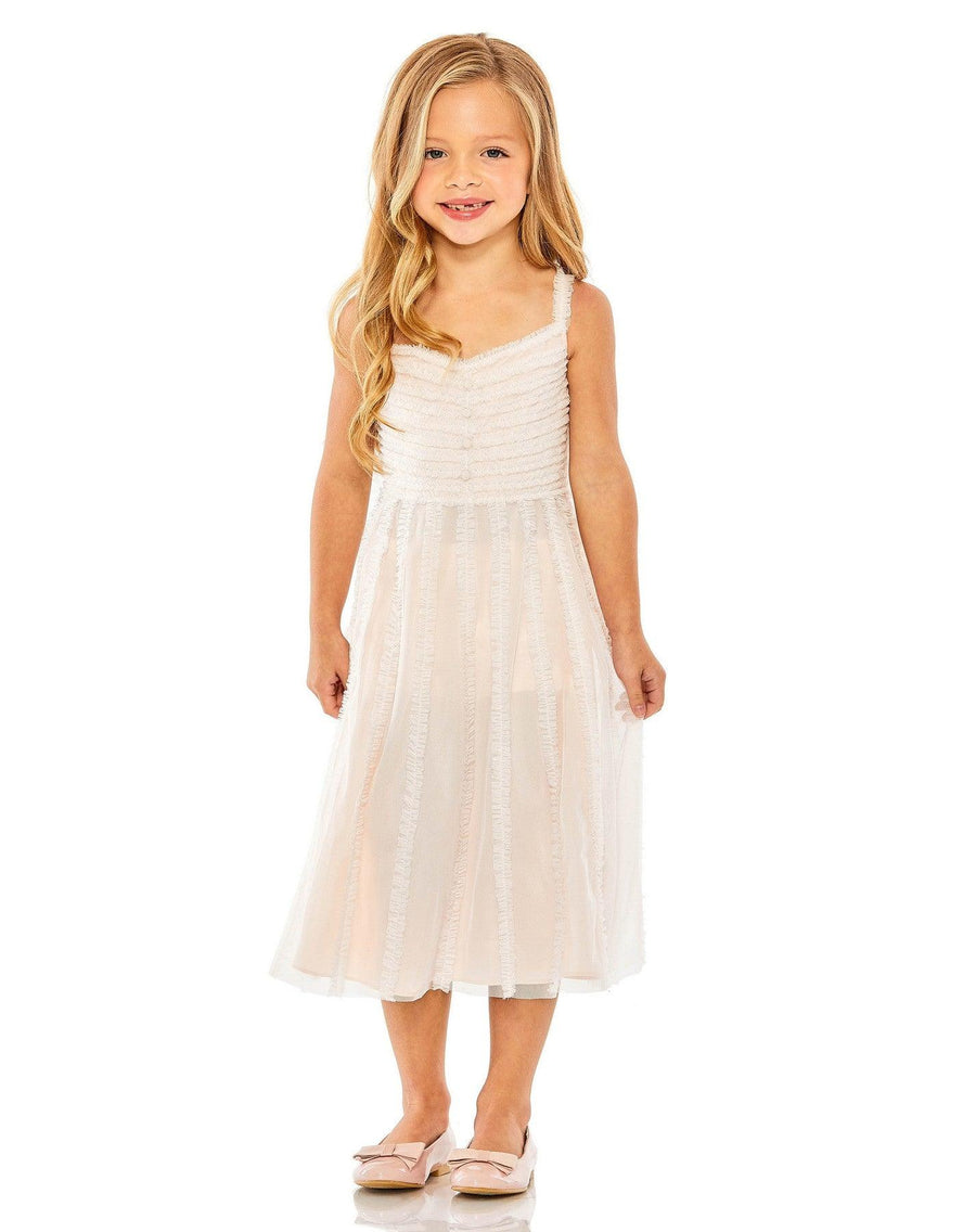 Flower Girl Dresses A Line Sleeveless Flower Girl Chiffon Dress Oyster