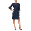 Cocktail Dresses Short Sequin Cocktail Knee Length Dress Navy