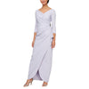 Mother of the Bride Dresses Mother of the Bride Surplice Long Formal Dress Lavender