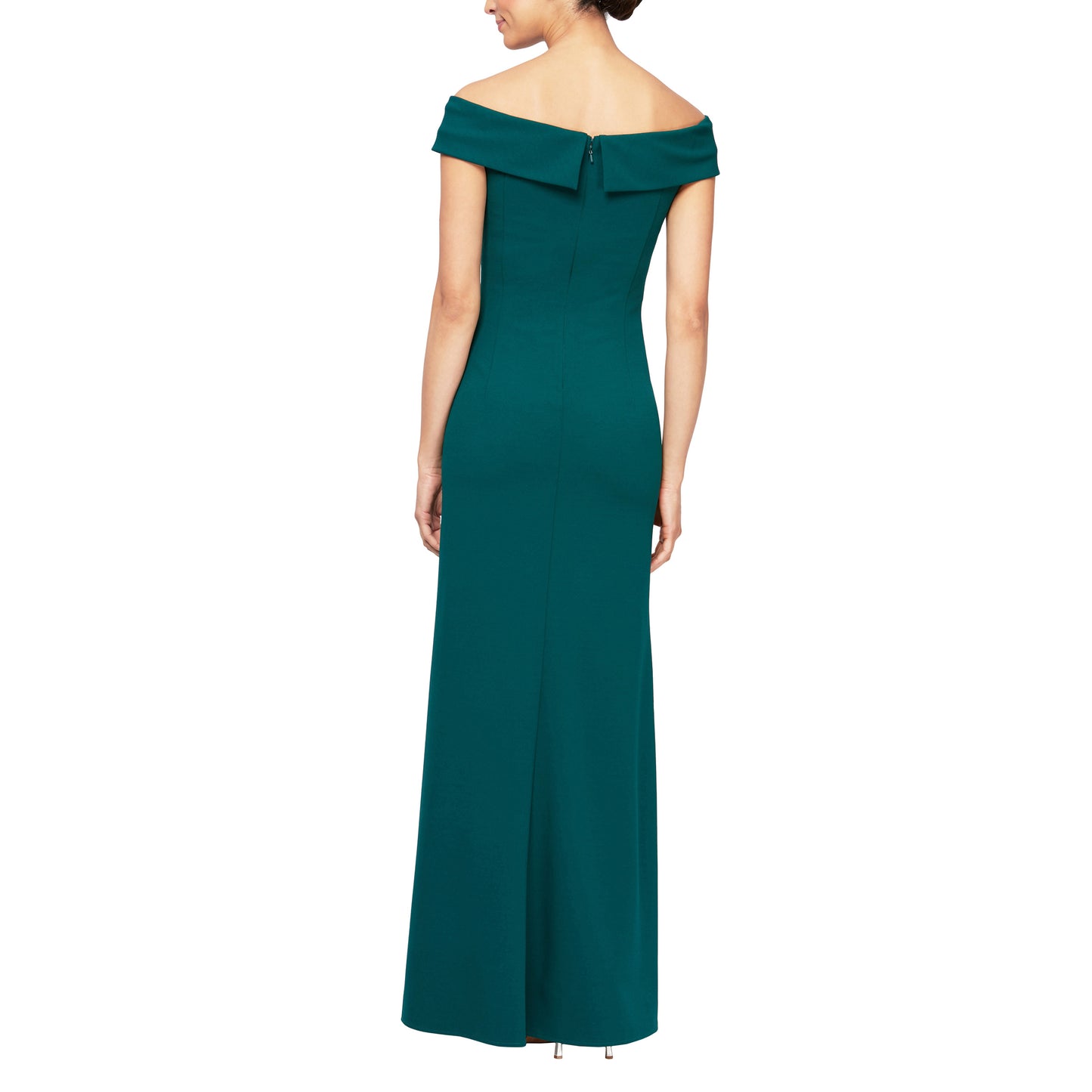 Formal Dresses Long Off Shoulder Formal Beaded Dress Emerald Green