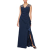 Formal Dresses Long Formal Evening Dress Navy Pink