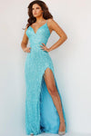 Prom Dresses Long Spaghetti Strap Prom Dress Light Blue