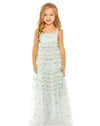 Flower Girl Dresses Long Chiffon Flower Girl Dress Blue Multi