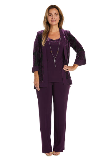 Taupe/Black R&M Richards 9017P Formal Petite Pant Suit for $91.99 – The  Dress Outlet