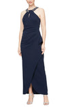 Formal Dresses Beaded Long Formal Dress Navy