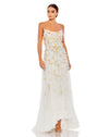 Prom Dresses High Low Spaghetti Strap Prom Dress White Multi