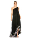 Formal Dresses High Low One Shoulder Formal Dress Black