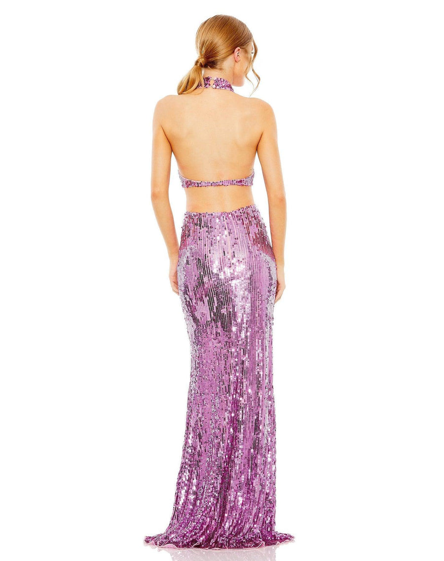 Prom Dresses Long Halter Formal Prom Dress Orchid