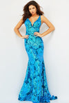 Prom Dresses Long Sleeveless Mermaid Prom Dress Iridescent Royal