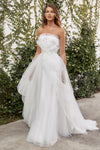 Wedding Dresses Beaded Long Wedding Dress Off White