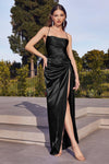 Prom Dresses Fitted Long Evening Gown Black