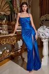 Prom Dresses Fitted Long Evening Gown Royal