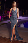 Prom Dresses Strapless Prom Dress Midnight Grey