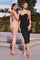 Prom Dresses Fitted Long Midi Cocktail Dress Black