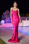 Prom Dresses Fitted Long Evening Gown Fuchsia