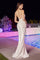 Prom Dresses Fitted Long Evening Gown Off White