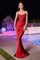 Prom Dresses Fitted Long Evening Gown Red