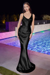 Prom Dresses Long Fitted Evening Gown Black