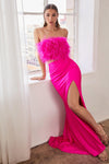 Prom Dresses Strapless Long Fitted Prom Dress Fuchsia