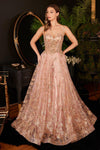 Prom Dresses Long A-line Prom Dress Rose Gold