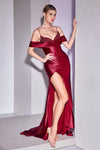 Prom Dresses Plus Size Long Fitted Evening Gown Burgundy