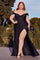 Prom Dresses Off Shoulder Long Prom Dress Black