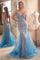 Prom Dresses  Prom Formal Mermaid Long Dress Ocean Blue