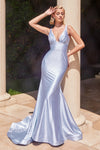 Prom Dresses Long Prom Fitted Dress Lt Blue