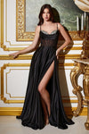 Prom Dresses Long A-Line Evening Gown Black